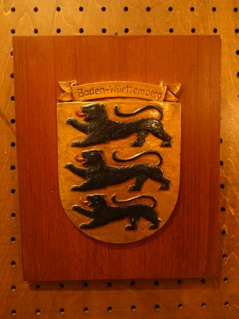 German ”Baden-Wurttemberg” emblem wall ornament