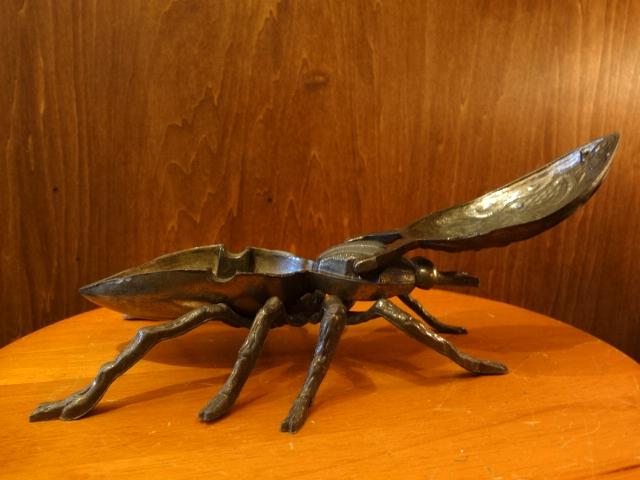 イタリア製真鍮クモ置物通販　蜘蛛灰皿　スパイダーオブジェ　昆虫置物　LCM 7096（4）