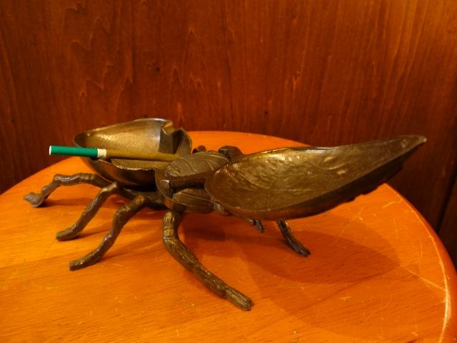 イタリア製真鍮クモ置物通販　蜘蛛灰皿　スパイダーオブジェ　昆虫置物　LCM 7096（5）