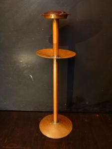 Italian copper ashtray stand