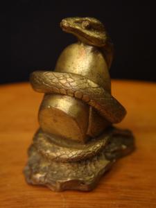 Italian brass snake object