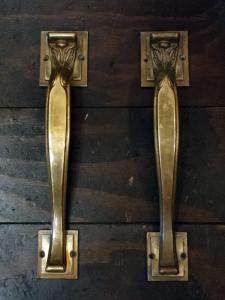 Italian brass door handle 2P SET