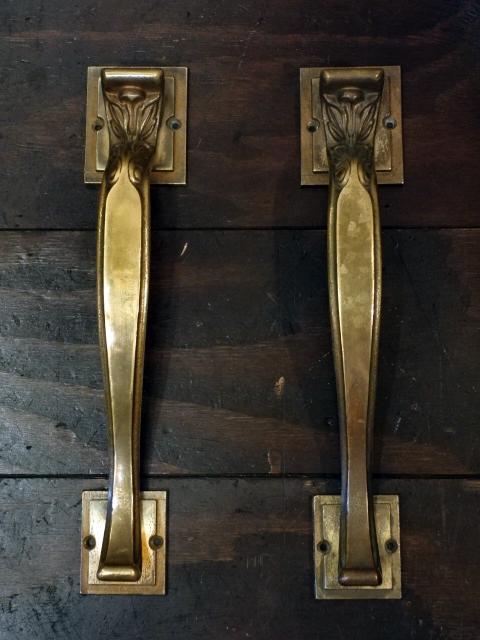 Italian brass door handle 2P SET