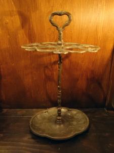 Italian brass snake umbrella stand