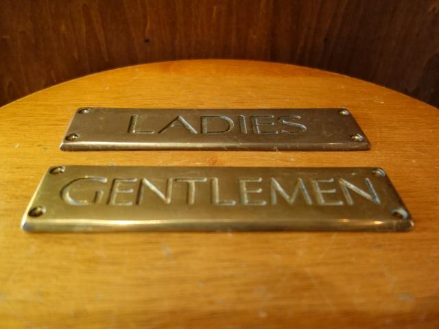 ビンテージ真鍮トイレサイン通販 中目黒に実店舗あり LCM 7120(2)