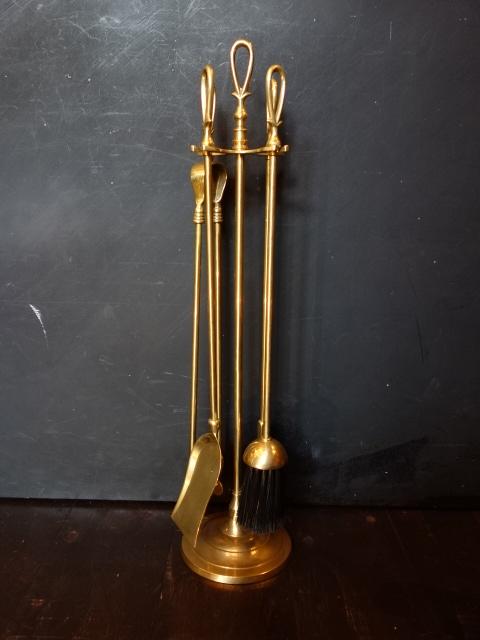 Italian brass fireplace SET