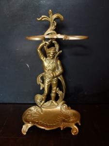 Italian brass umbrella stand