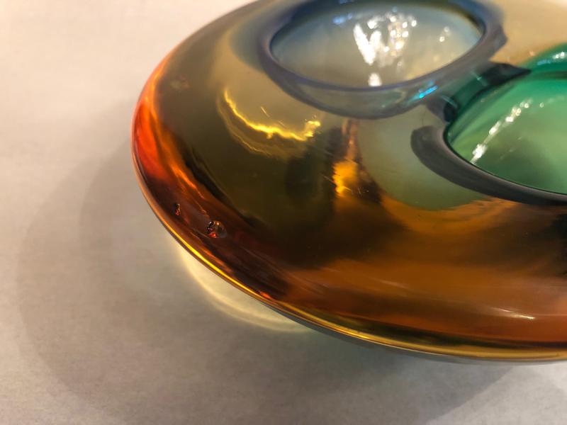 イタリア ムラノガラス ハンドル 灰皿 USM 1506(7)