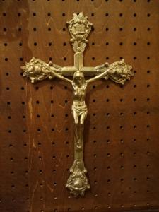 Italian brass crucifix