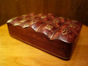 Italian leather jewelry box