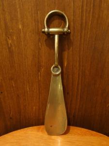 Italian brass shoehorn