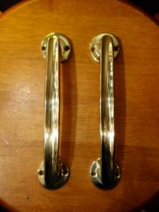 Italian brass door handle 2P SET