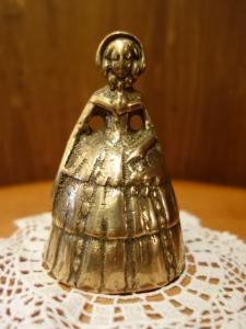 Italian brass LADY hand bell