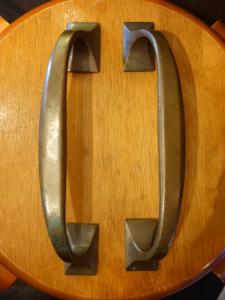Italian brass door handle PAIR
