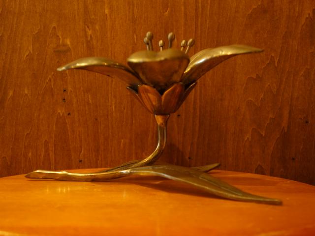 イタリア製真鍮花オブジェ　フラワーオブジェ　お花屋さんディスプレイ　LCM 7147（3）