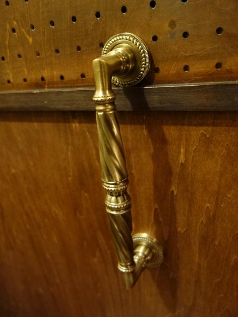 Italian brass door handle