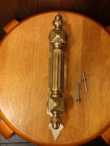 Italian brass door handle