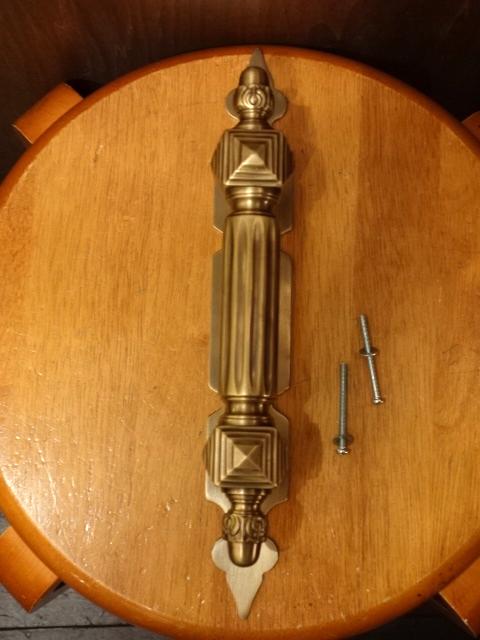 Italian brass door handle