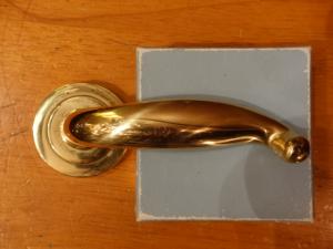 Italian gold window handle