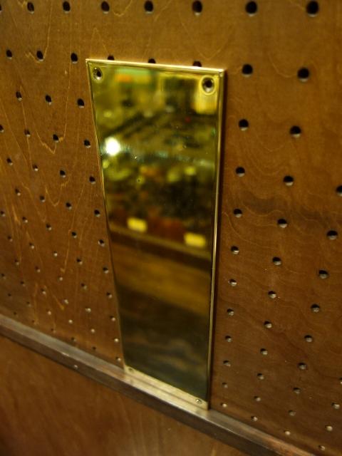 真鍮製押板　光沢ゴールドフィンガープレート　ドアプレート　LCM 7199（2）