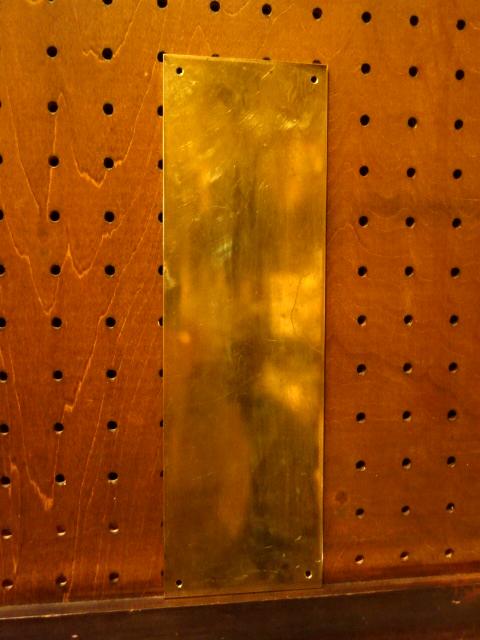 真鍮製押板　光沢ゴールドフィンガープレート　ドアプレート　LCM 7199（5）