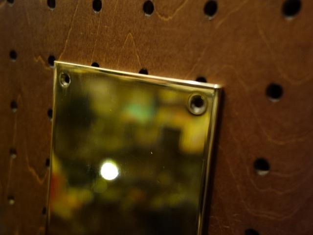 真鍮製押板　光沢ゴールドフィンガープレート　ドアプレート　LCM 7199（6）
