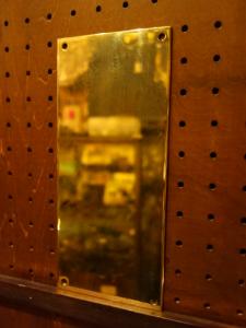 brass door finger plate