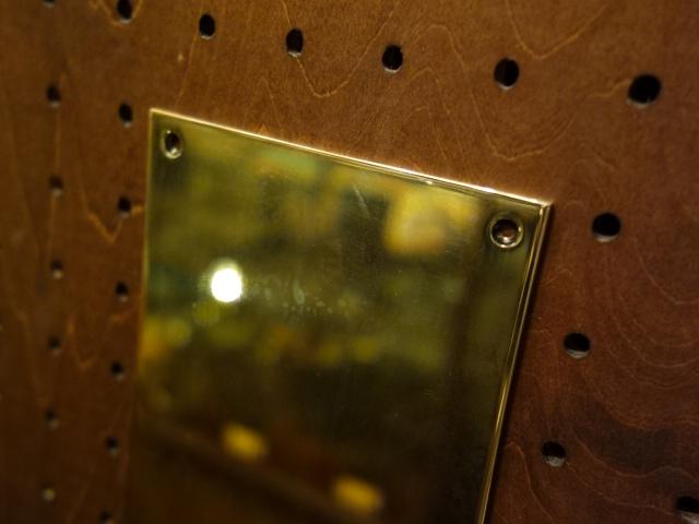 真鍮製押板　光沢ゴールドフィンガープレート　ドアプレート　LCM 7202（5）