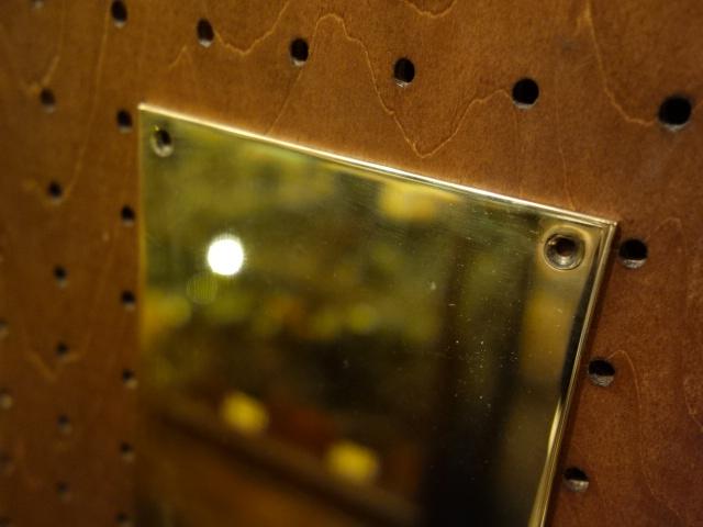 真鍮製押板　光沢ゴールドフィンガープレート　ドアプレート　LCM 7205（2）