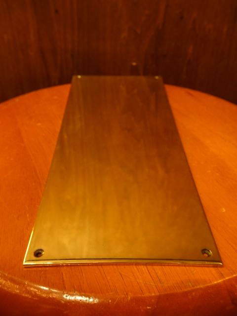 真鍮製押板　光沢ゴールドフィンガープレート　ドアプレート　LCM 7205（6）