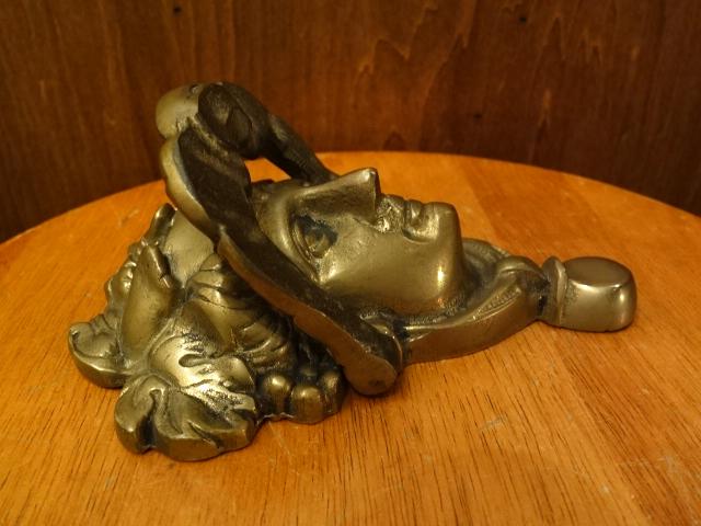 イタリア製真鍮ドアノッカー　ブラス女神ミューズドア装飾　LCM 7211（5）