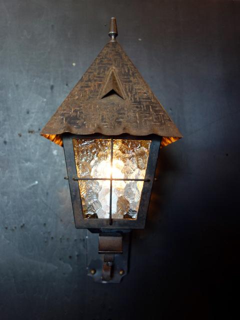 レトロ山小屋風ランタンランプ　壁ランタン照明　LCB 0627（2）