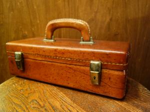 Italian leather trunk case