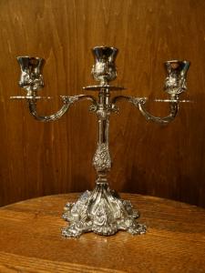 Italian silver candle holder 3