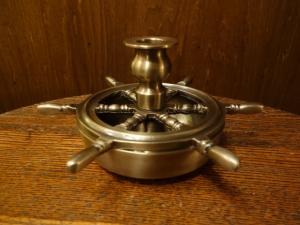 Italian brass candle holder