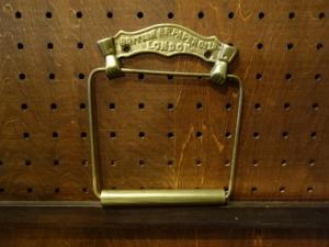 English brass toilet paper holder 