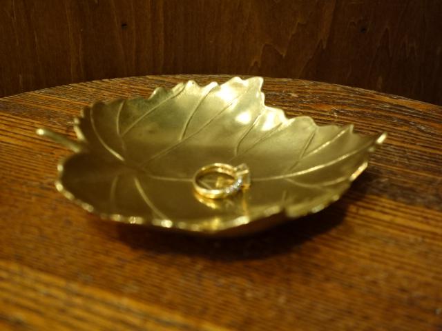 ビンテージ真鍮葉っぱトレイ　リーフ灰皿　LCM 7256（4）