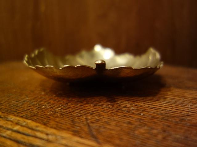 ビンテージ真鍮葉っぱトレイ　リーフ灰皿　LCM 7256（5）