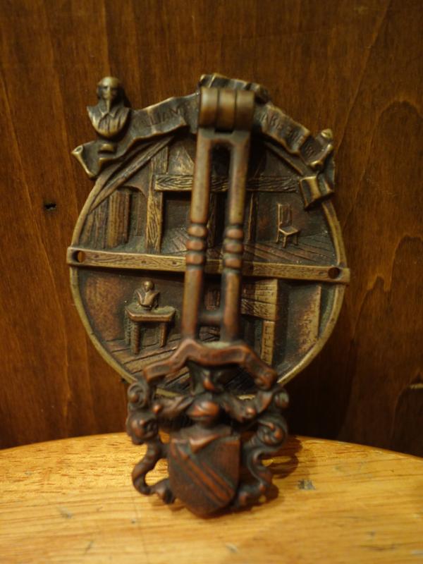 Italian brass EMBLEM door knocker