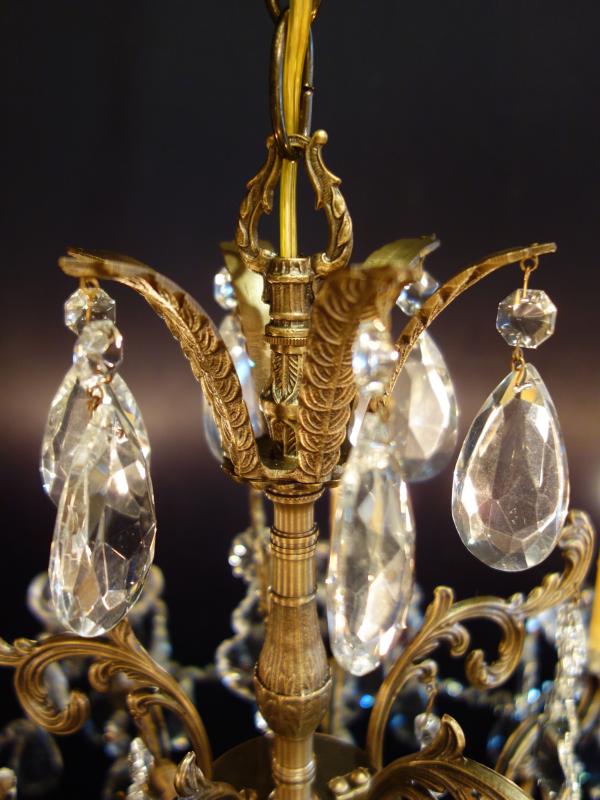 シャンデリア　アンティーク・ヴィンテージ　別注H 0001/10　brass chandelier 10灯（4）