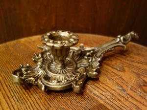 Italian brass candle holder