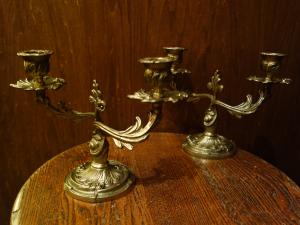 Italian brass candle holder 2