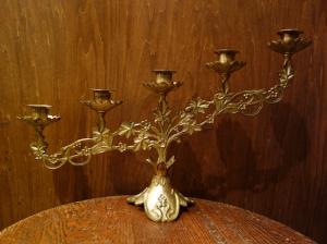 French brass candle holder 5