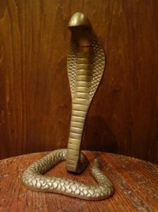 Italian brass cobra object