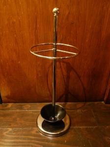 silver umbrella stand