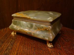 Italian marble jewelry box