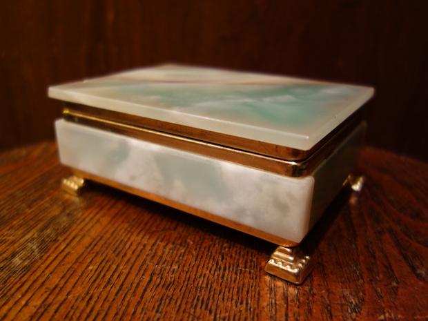 Italian marble jewelry box