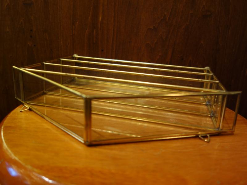 真鍮枠ガラスケース　ショーケース　陳列ガラス棚　LCM 7334（6）