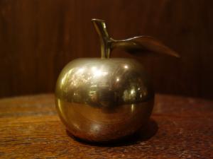 Italian brass apple hand bell
