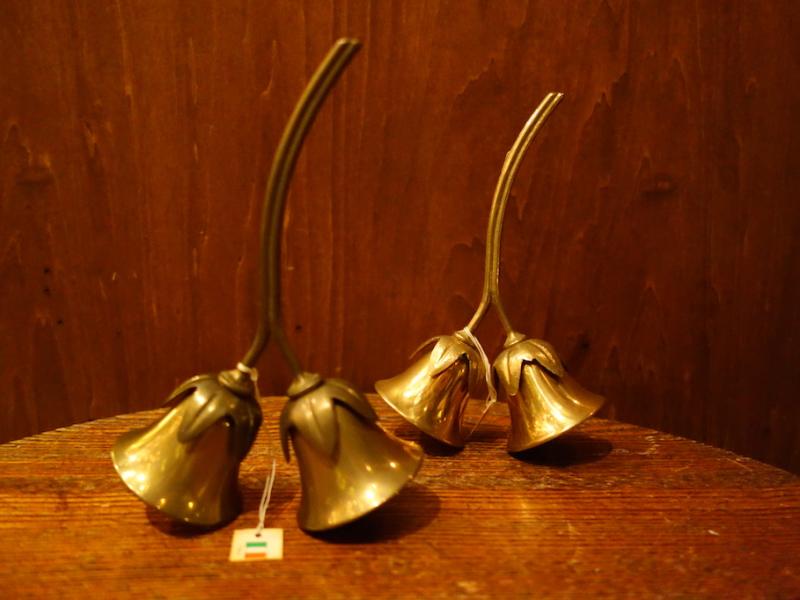 Italian brass twin hand bell